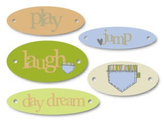 Heidi Grace Designs - Day Dreamer Round Tiles  (sold in 3's)